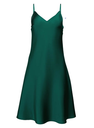 LA_B Silk Dress green
