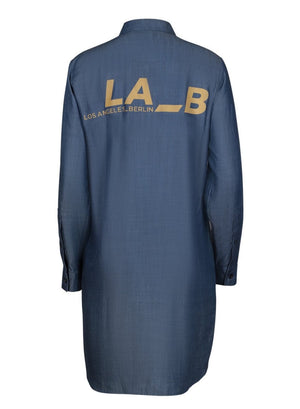 LA_B Denim Shirt Dress blue