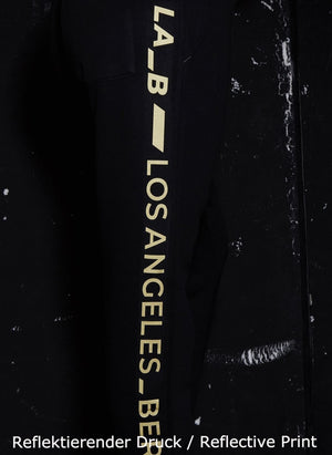 LA-B Logo Stripe Sweatpants Gold Reflective men
