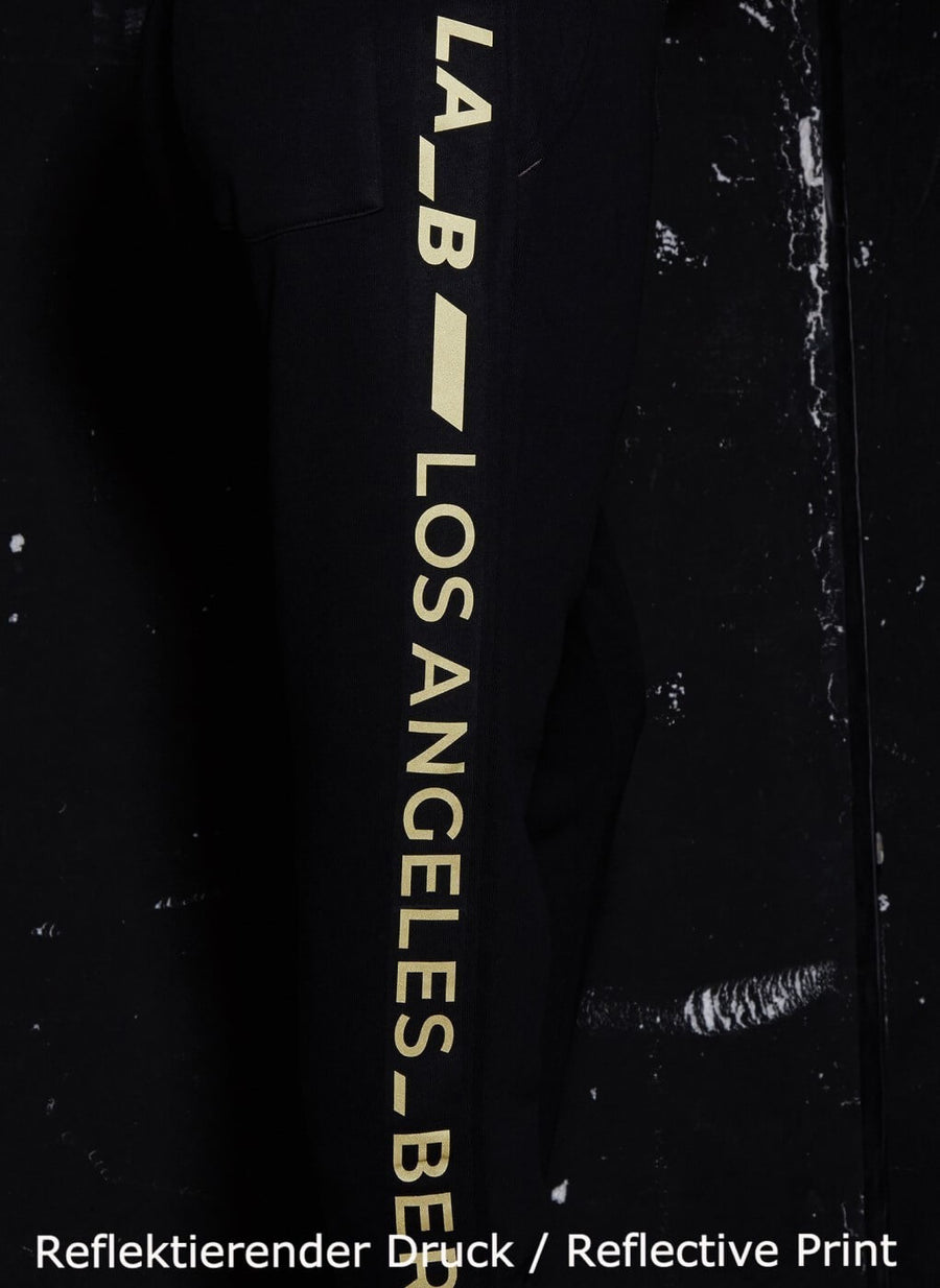 LA-B Gold Logo Stripe Sweatpants women