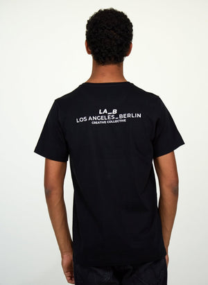LA_B Classic  T-Shirt Black White men