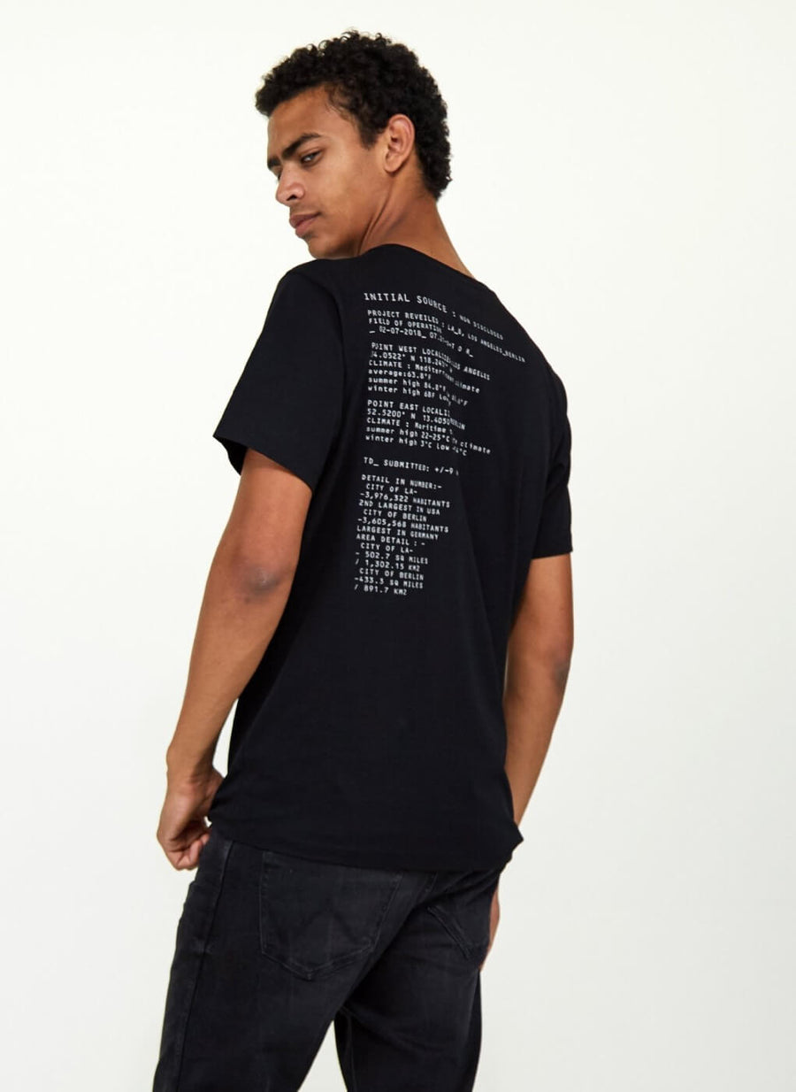 LA_B Small Data T-Shirt black men